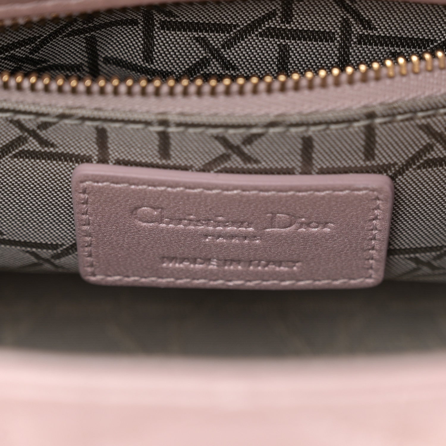 Christian Dior Metallic Lambskin Cannage Mini Lady Dior Lotus 6 of 11