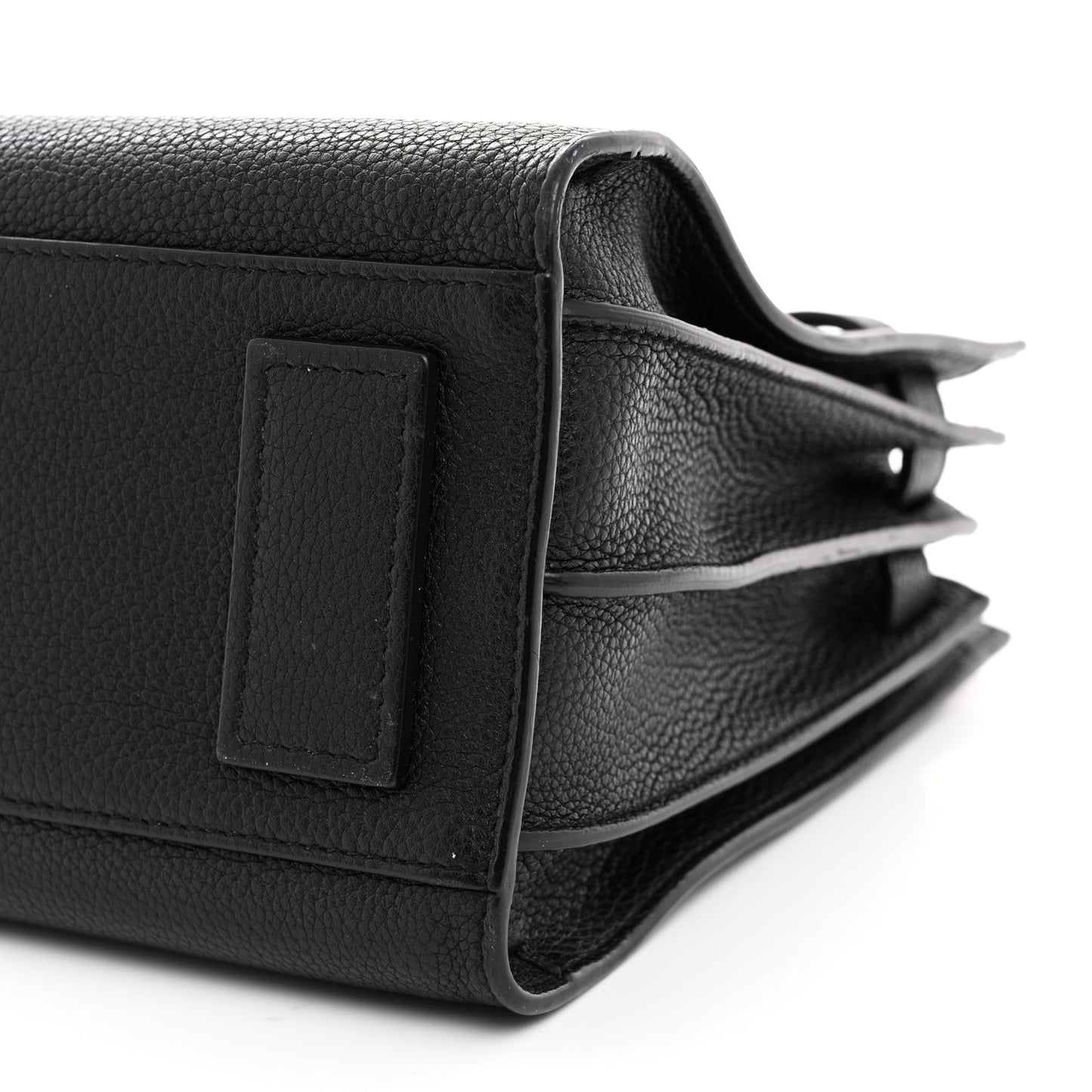 Grained Calfskin Baby Sac De Jour Souple Black