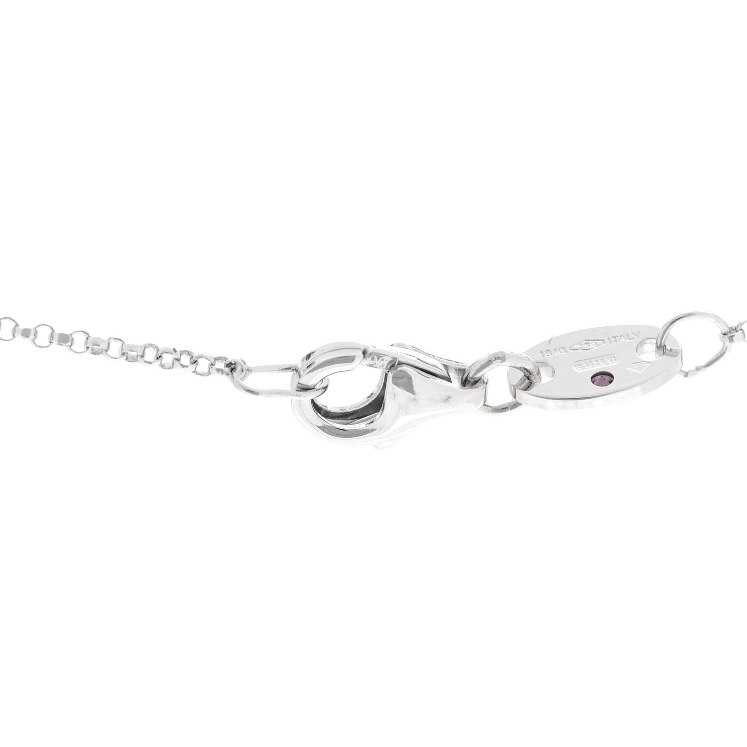 Roberto Coin 18K White Gold Diamond Petite Venetian Princess Flower Pendant Necklace 5 of 8