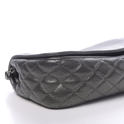 Chanel Metallic Caviar Medium Timeless CC Flap Dark Silver 8 of 11