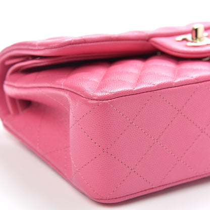 Chanel Caviar Quilted Small Double Flap Pink 9 of 12