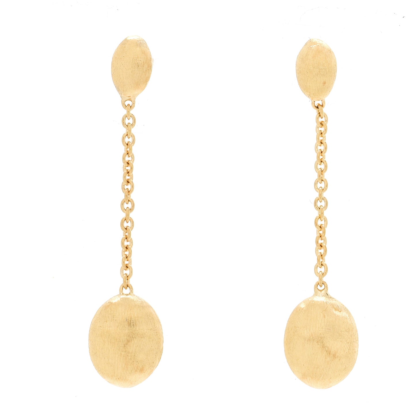18K Yellow Gold Siviglia Single Strand Drop Earrings