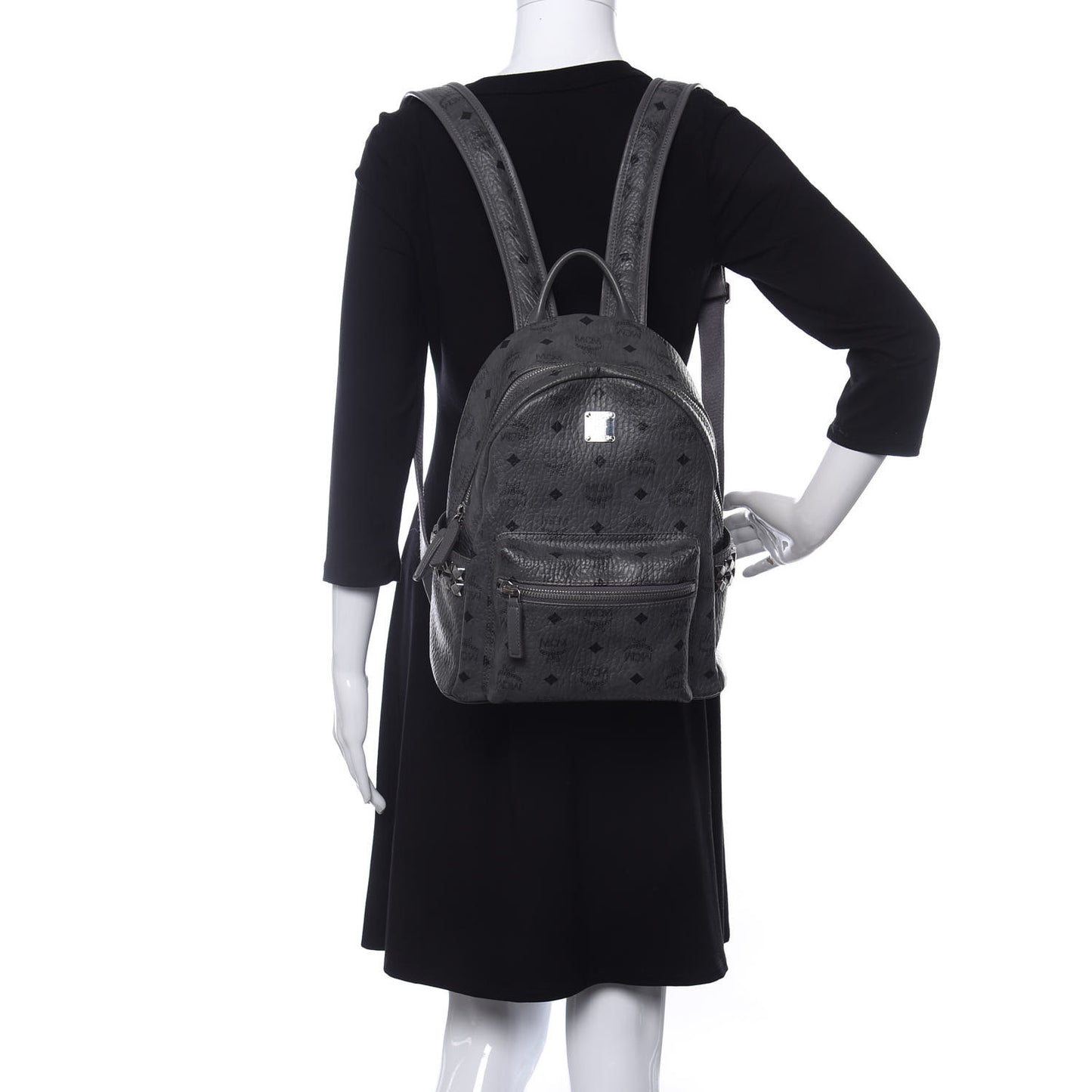 Visetos Small Side Stud Stark Backpack Phantom Grey