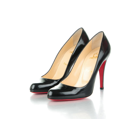 Christian Louboutin Jazz Calfskin Decollete 868 100 Pumps 38 Black 3 of 7