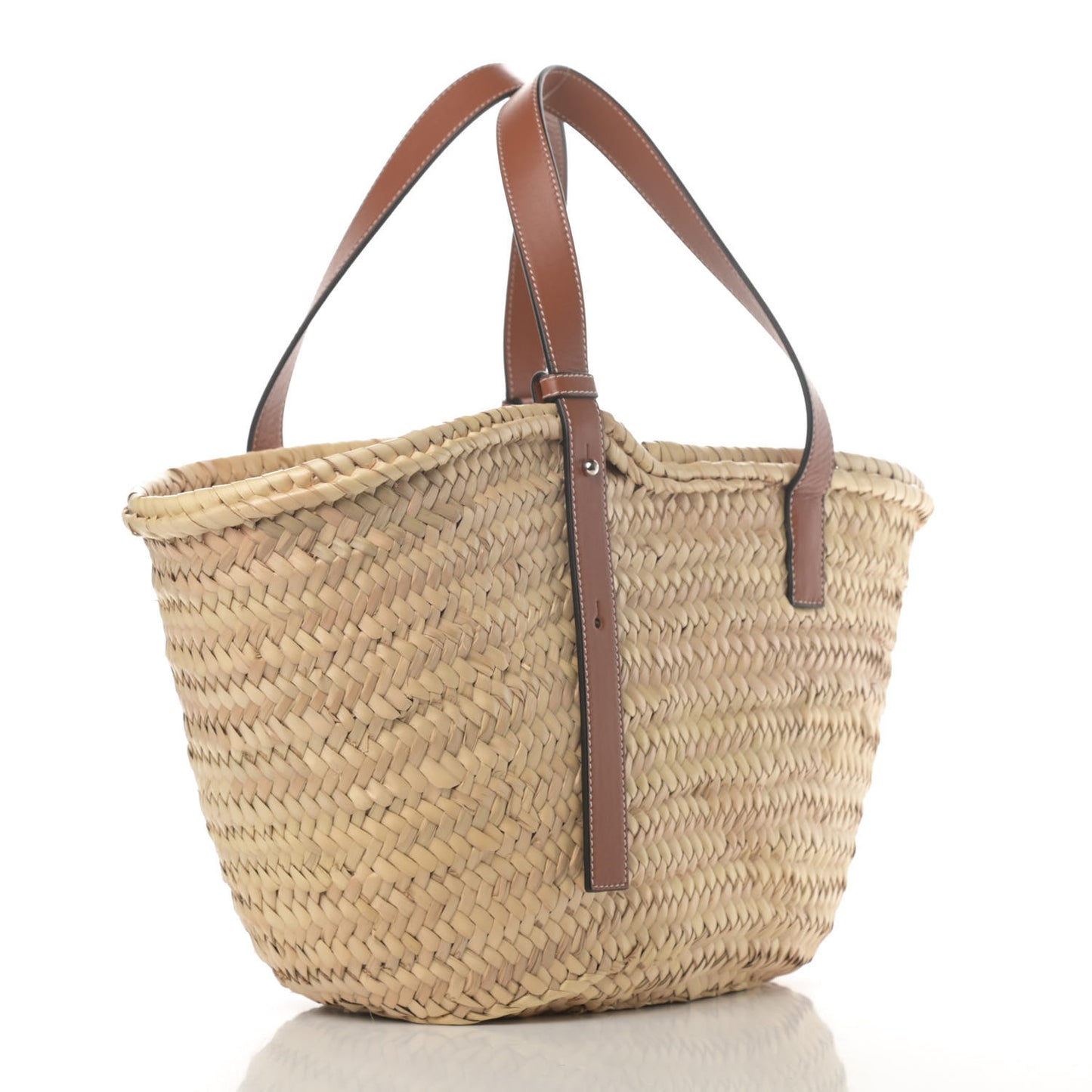 Raffia Basket Tote Bag Natural Tan