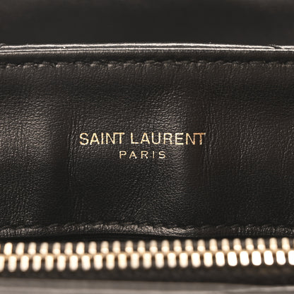 Saint Laurent Calfskin Y Quilted Monogram Small Loulou Chain Satchel Black 6 of 10