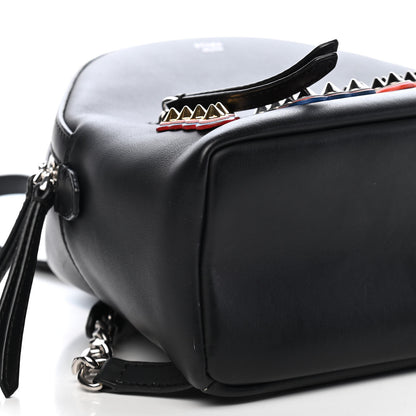 Fendi Vitello Century Fun Fair Metal Studded Mini Backpack Black Multicolor 8 of 9