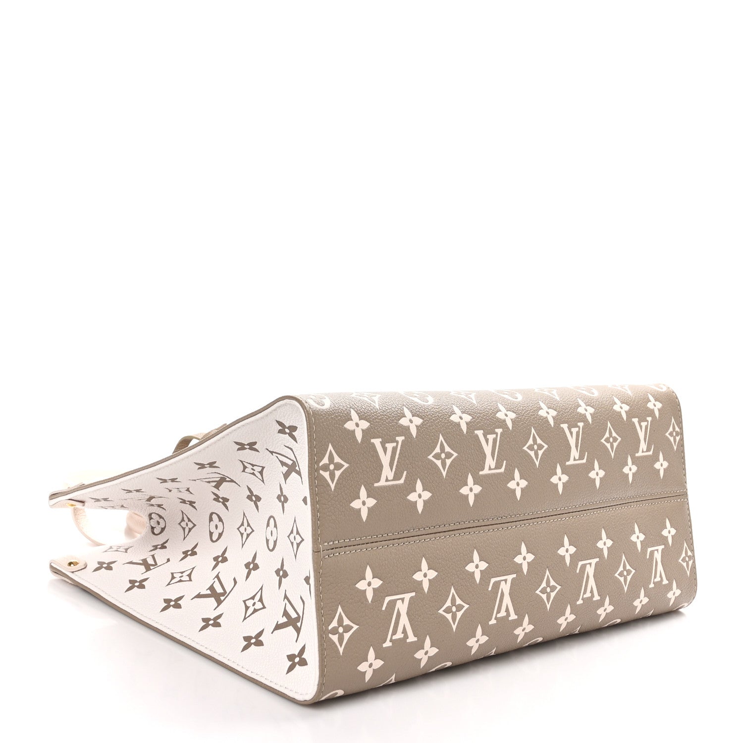 Louis Vuitton Empreinte Monogram Spring In The City Onthego MM Kaki Beige Cream 4 of 9