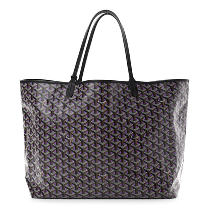 Goyard Goyardine Saint Louis Claire Voie GM Black Purple 3 of 12