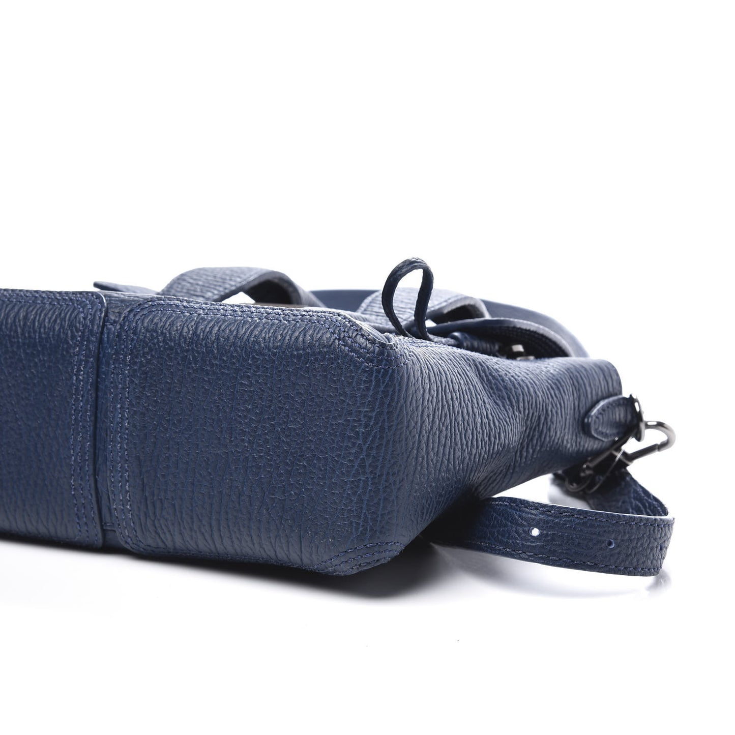 3.1 Textured Calfskin Mini Pashli Satchel Lapis Black