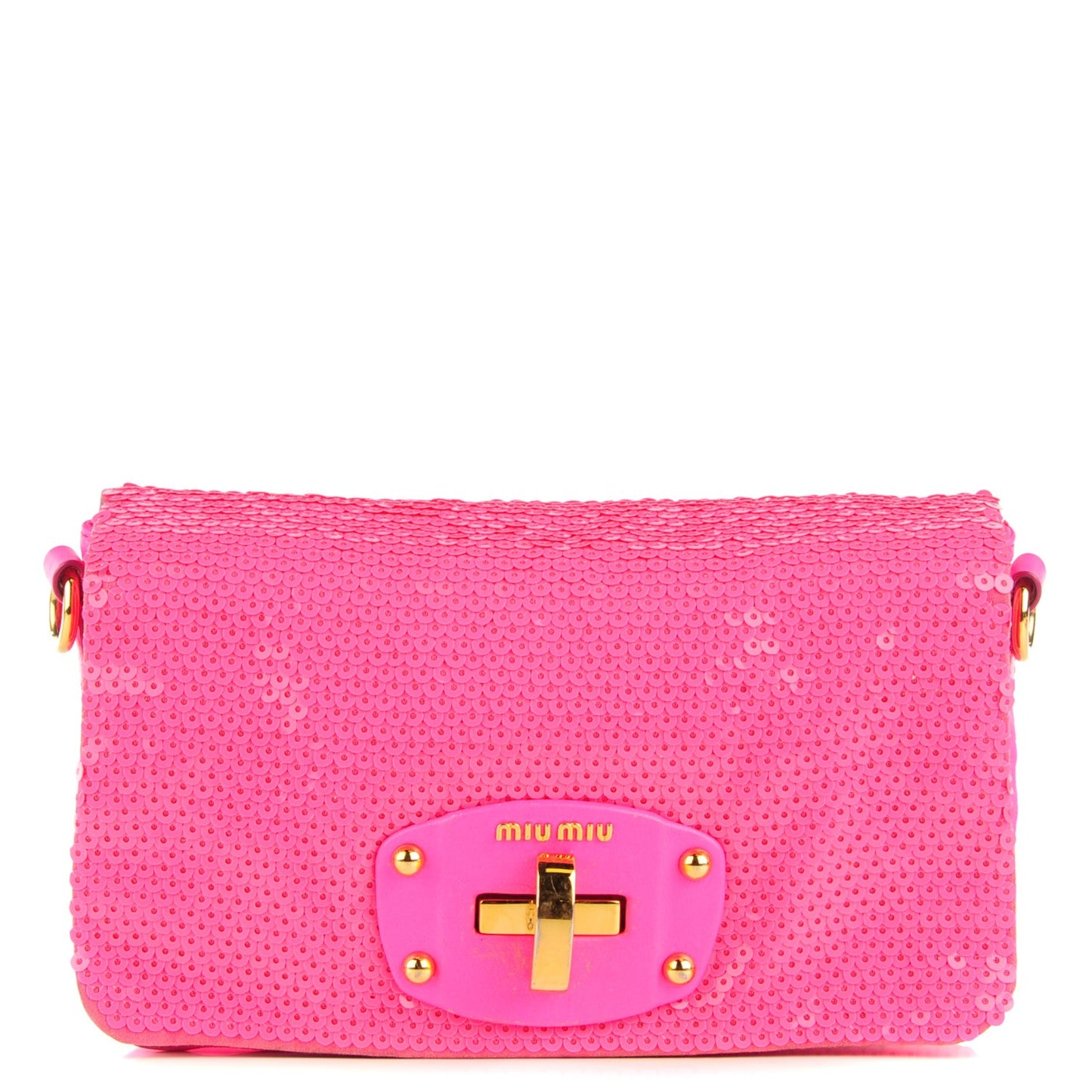 Sequined Crossbody Bag Pink