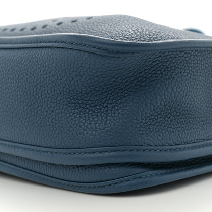 Hermes Taurillon Clemence Evelyne III PM Deep Blue 10 of 12