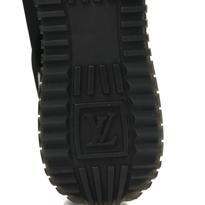 Louis Vuitton Suede Monogram Run Away Sneakers 38 Black 6 of 9