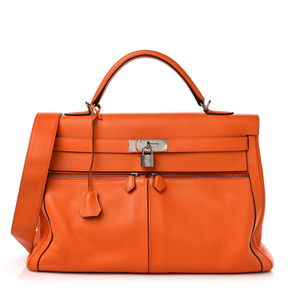 Hermes Swift Lakis Kelly 40 Orange 1 of 14