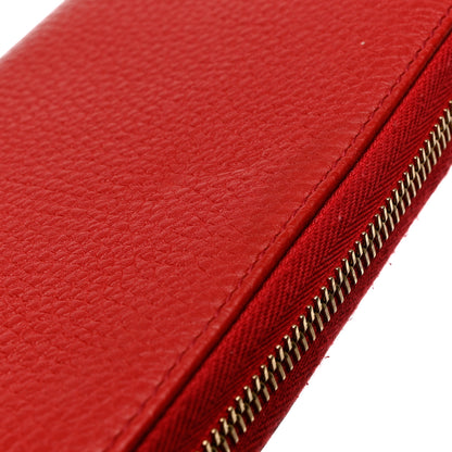 Gucci Pebbled Calfskin Soho Zip Around Wallet Red 8 of 8