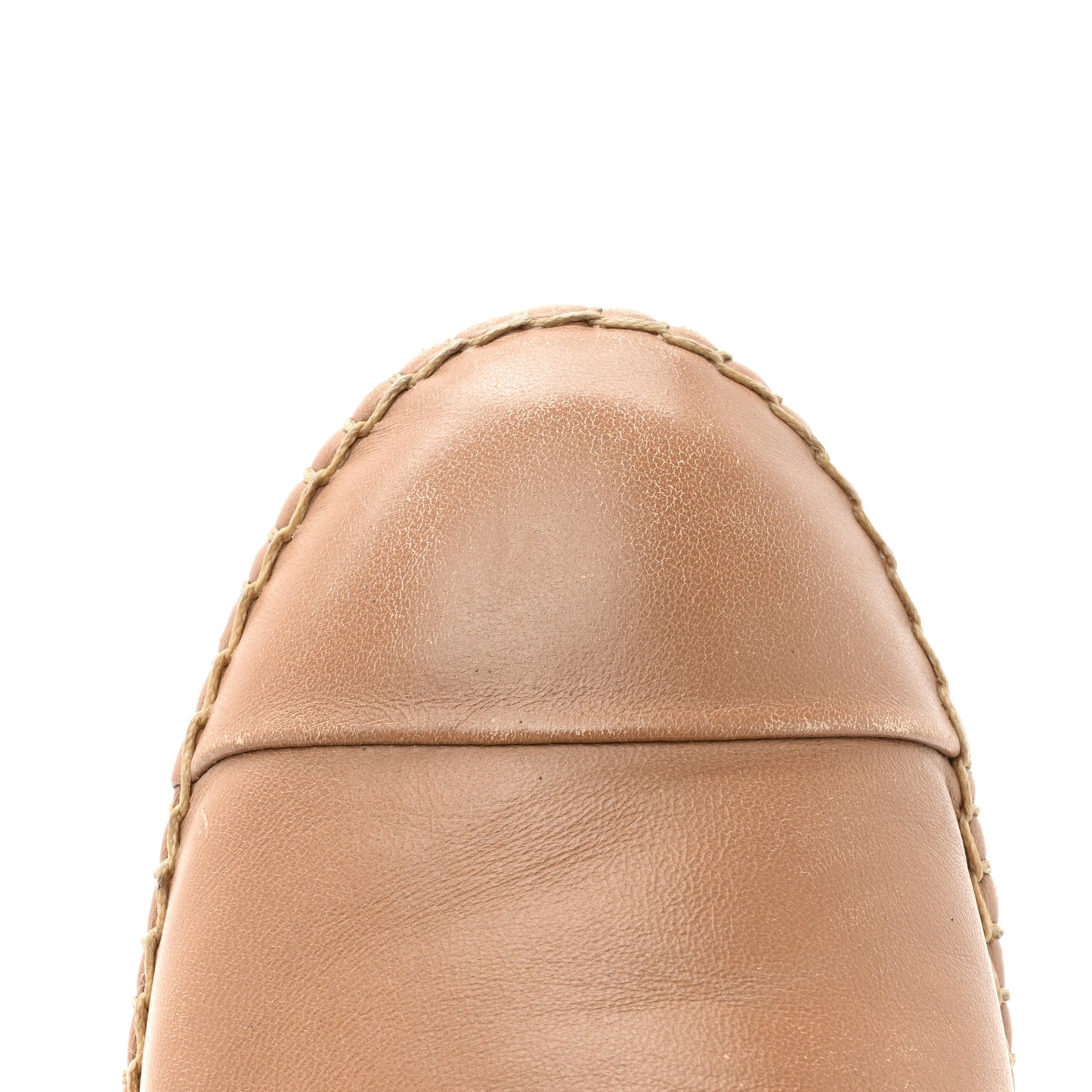 Nappa Logo Cap Toe 20mm Espadrilles 38.5 Beige