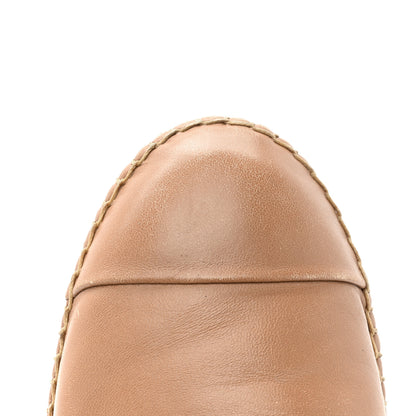 Prada Nappa Logo Cap Toe 20mm Espadrilles 38.5 Beige 10 of 14