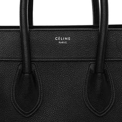 Celine Drummed Calfskin Mini Luggage Black 7 of 10