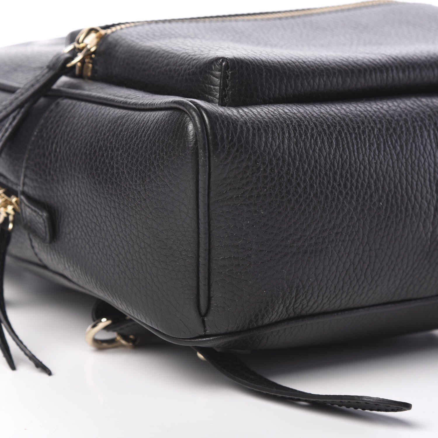 Gucci Pebbled Calfskin Soho Chain Backpack Black 8 of 9