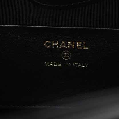 Chanel Shiny Crumpled Calfskin Quilted Nano 31 Shopping Bag Black 6 of 11