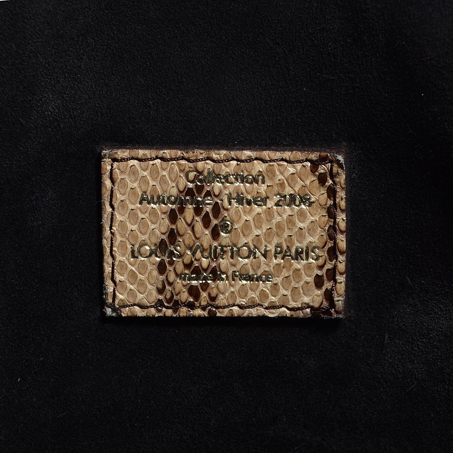 Louis Vuitton Monogram Python Suede Embossed Whisper GM Khol 7 of 7