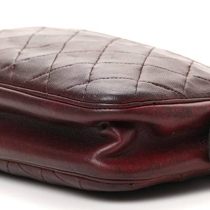 Chanel Lambskin Quilted Camera Case Burgundy 9 of 10