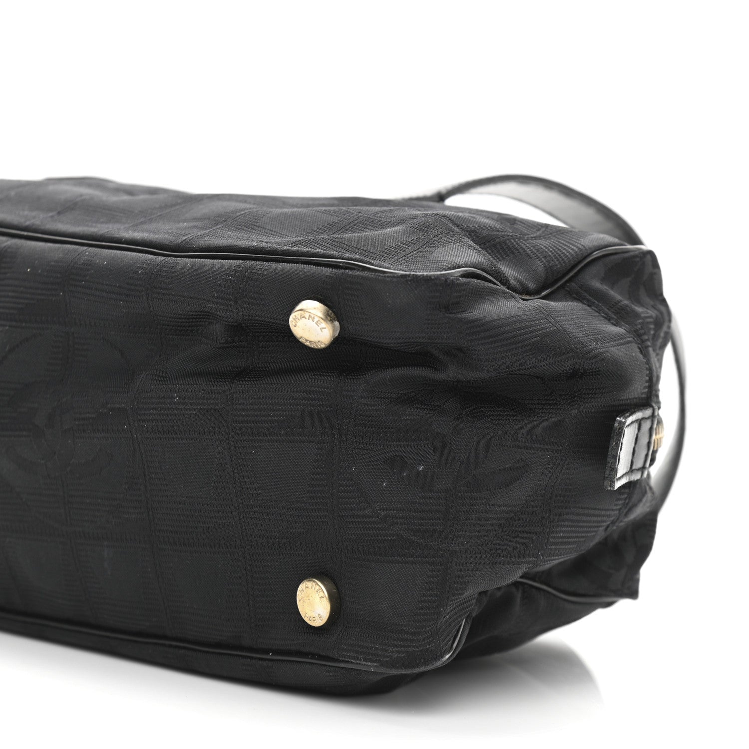 Chanel Nylon Travel Bowler Black 10 of 15