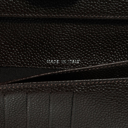 Chanel Caviar Quilted Long Flap Wallet Dark Brown 6 of 9