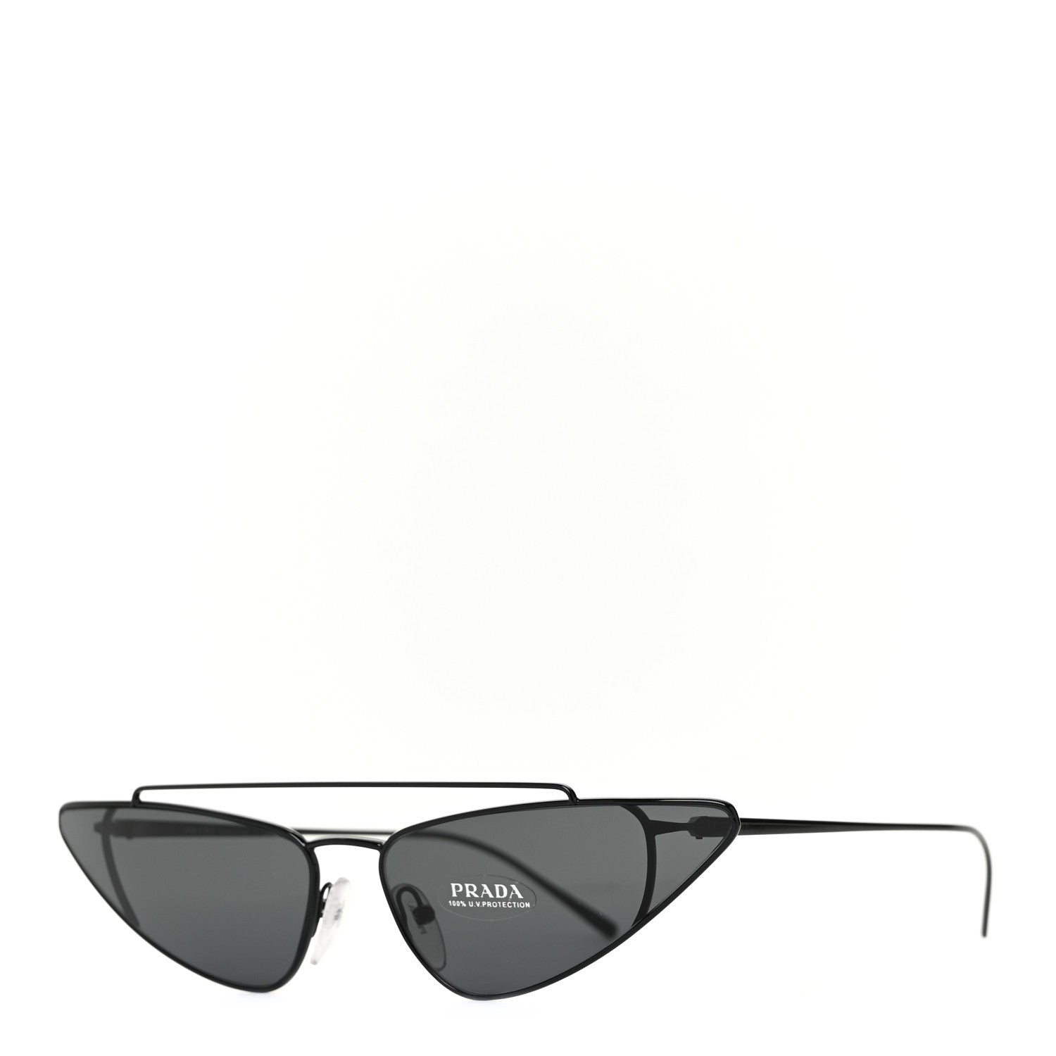 Prada Cat Eye Sunglasses SPR 63U Black 1 of 7