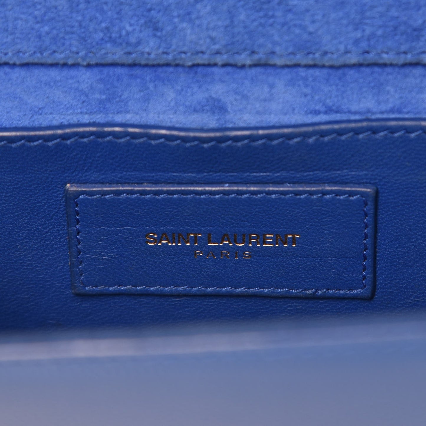 Grain De Poudre Small Classic Monogram Kate Satchel Royal Blue