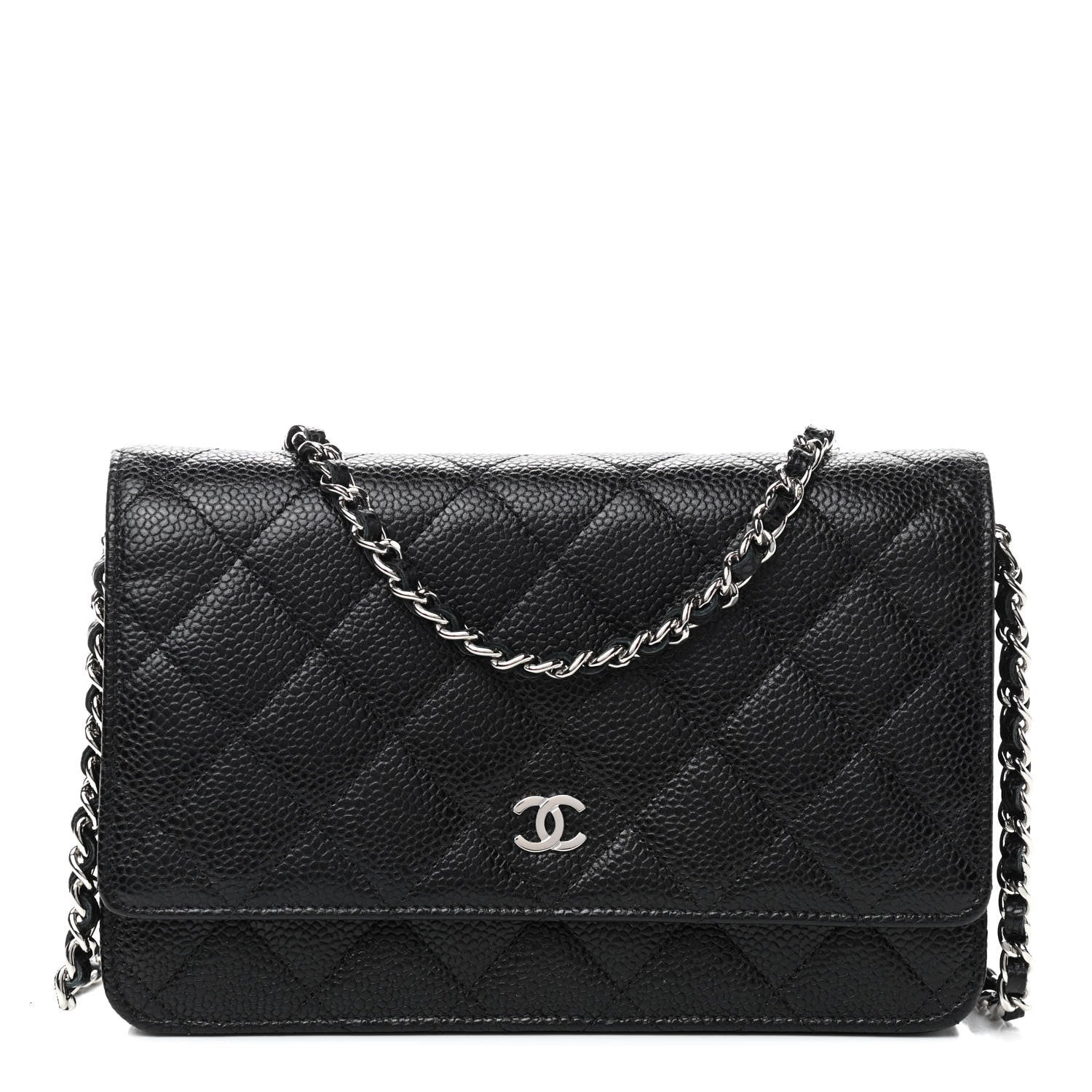 Chanel Caviar Quilted Wallet On Chain WOC Black 1 of 10