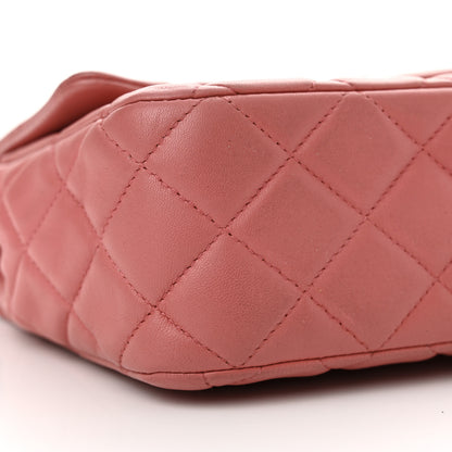 Chanel Lambskin Medium Valentine Charms Flap Pink 9 of 15