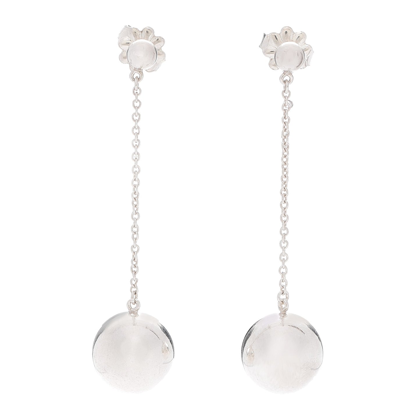 Sterling Silver 10mm HardWear Ball Drop Earrings