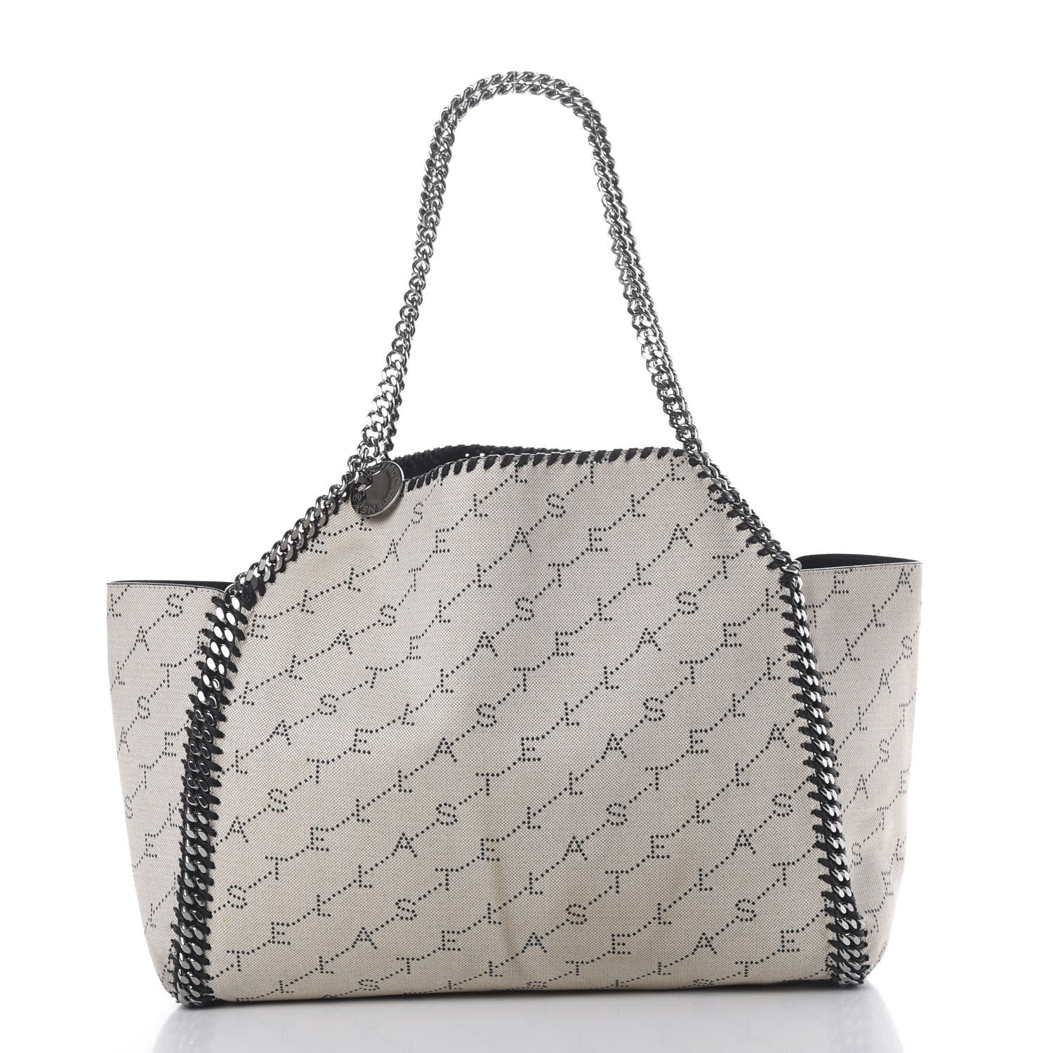 Stella McCartney Canvas Logo Falabella Reversible Tote Sand 2 of 20