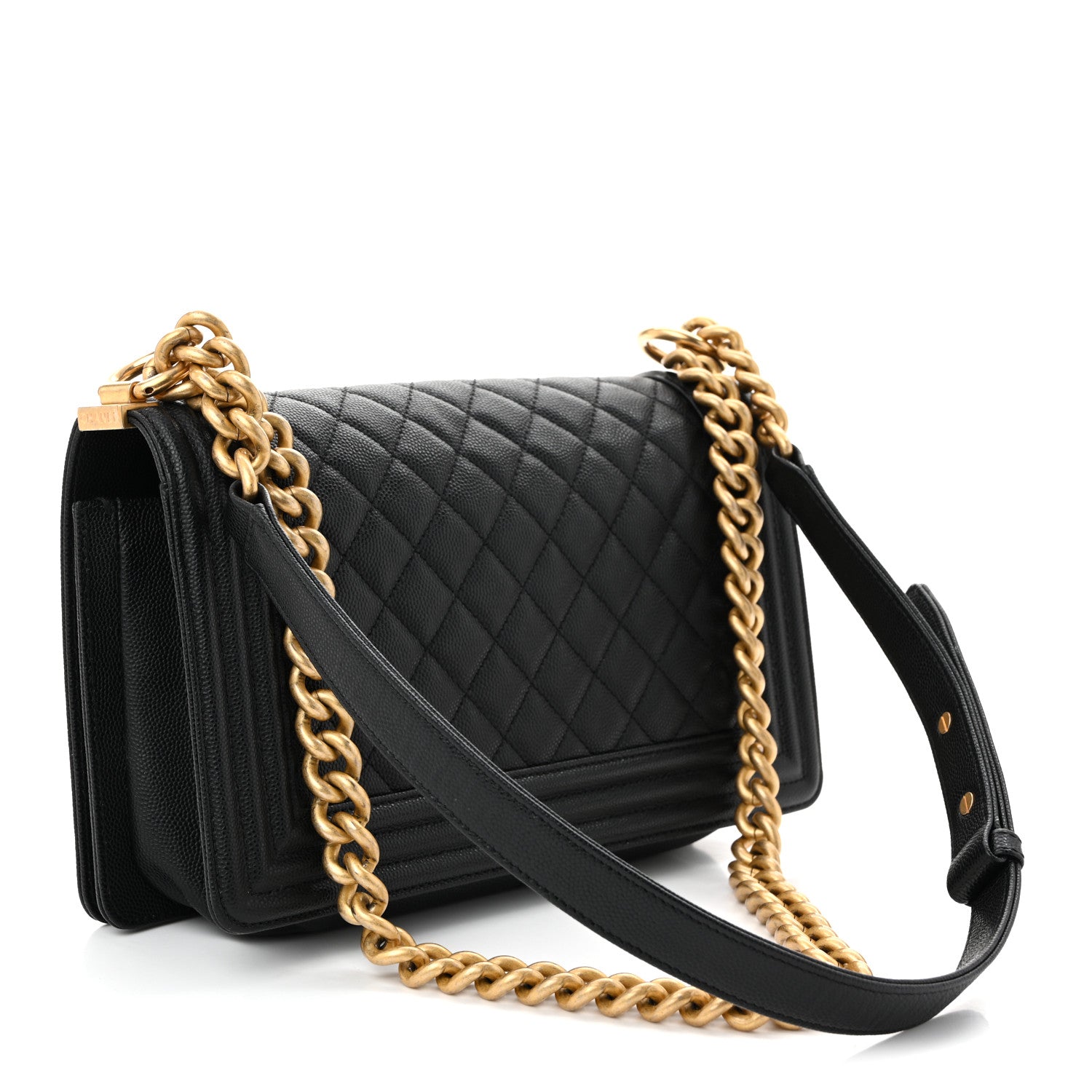 Chanel Caviar Quilted Medium Boy Flap Black 3 of 10