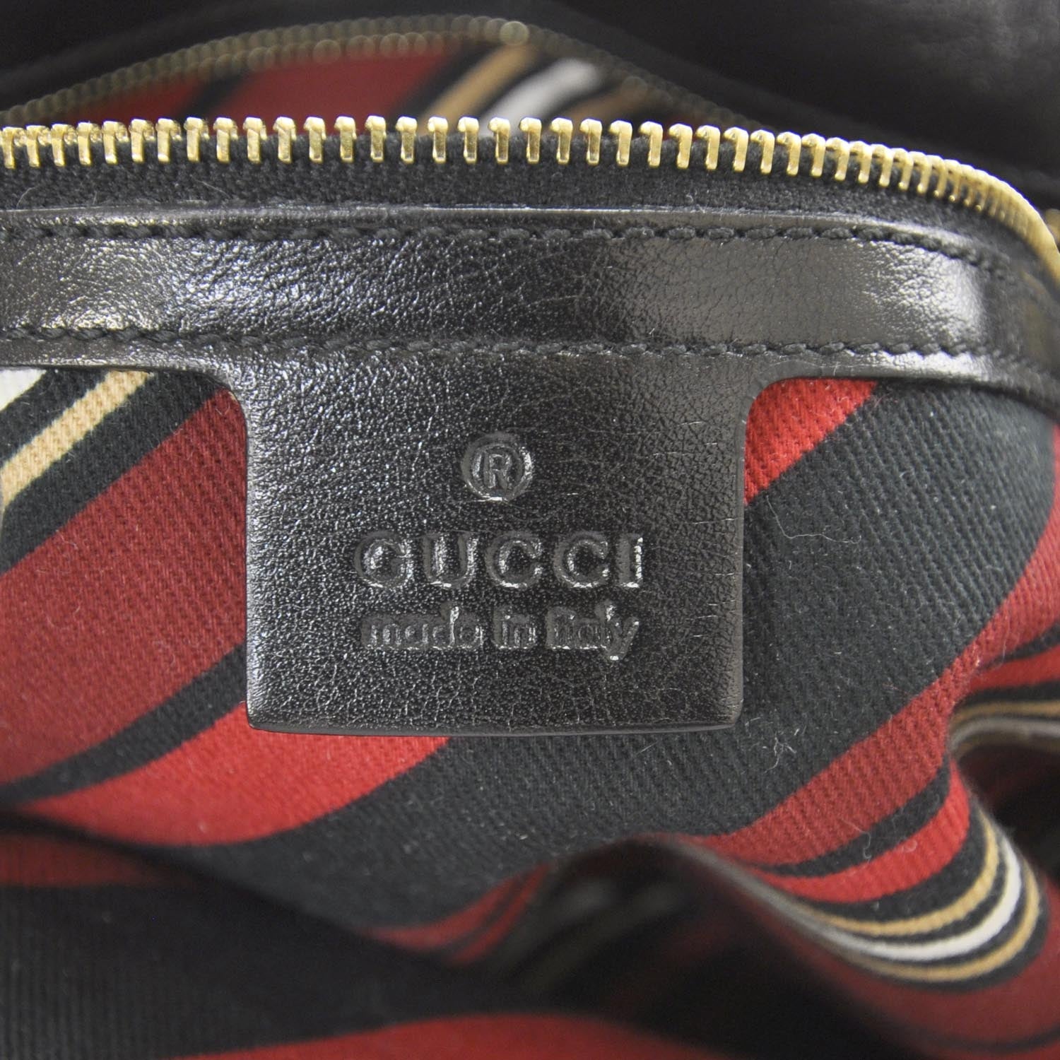 Gucci Leather Small Britt Shoulder Bag Black 7 of 8
