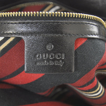 Gucci Leather Small Britt Shoulder Bag Black 7 of 8