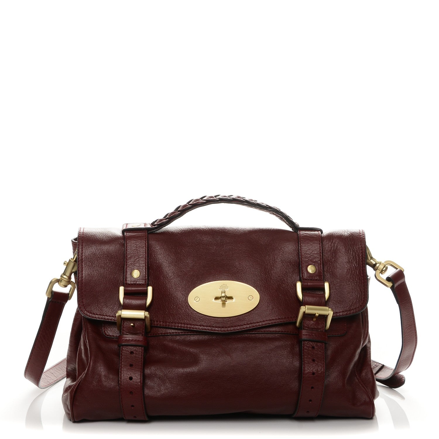 Mulberry Soft Buffalo Medium Alexa Conker 1 of 7