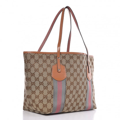 Gucci Monogram Patent Web Jolie Tote Bag Pink 3 of 10