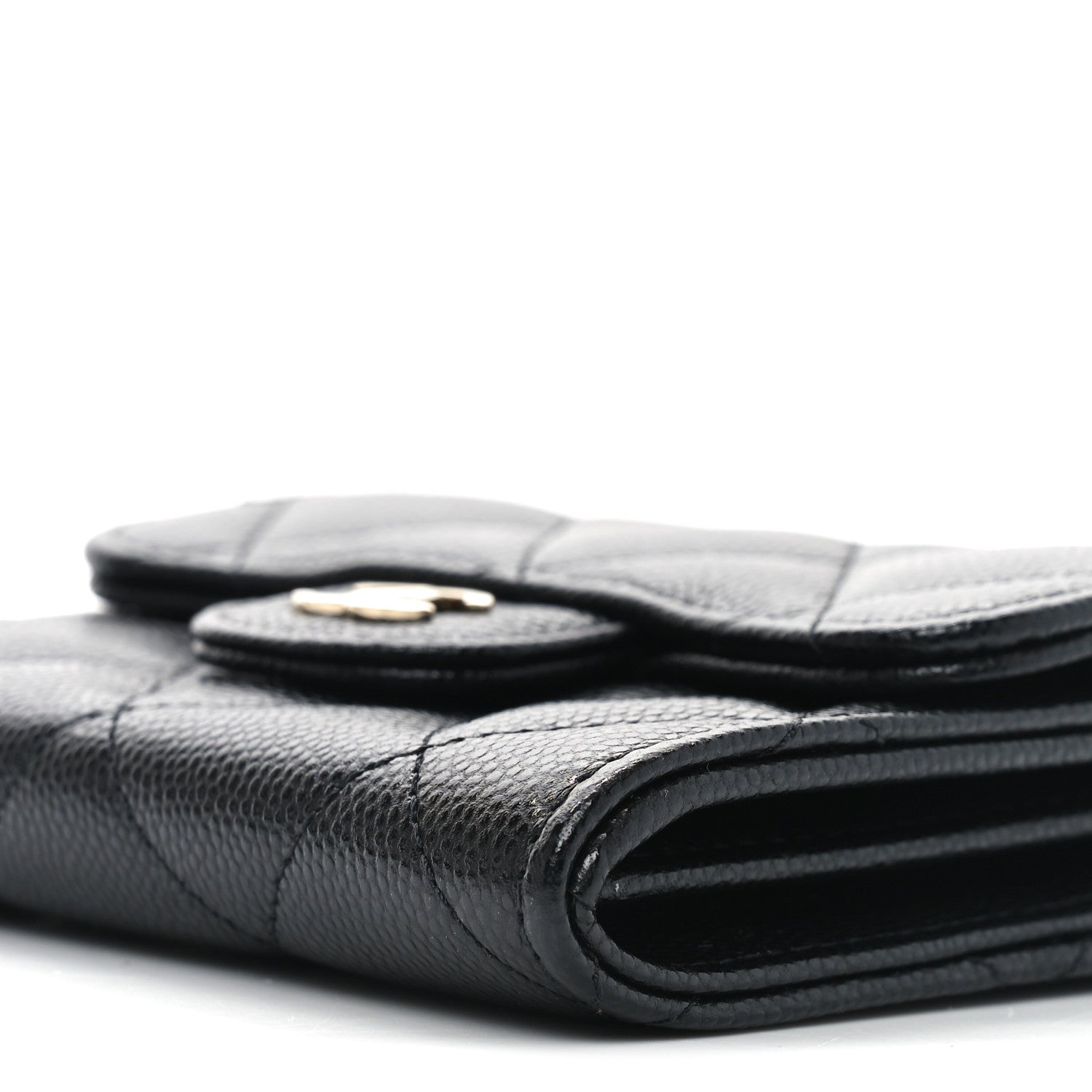 Chanel Caviar Quilted Flap Card Holder On Chain Black 9 of 10