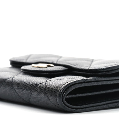 Chanel Caviar Quilted Flap Card Holder On Chain Black 9 of 10