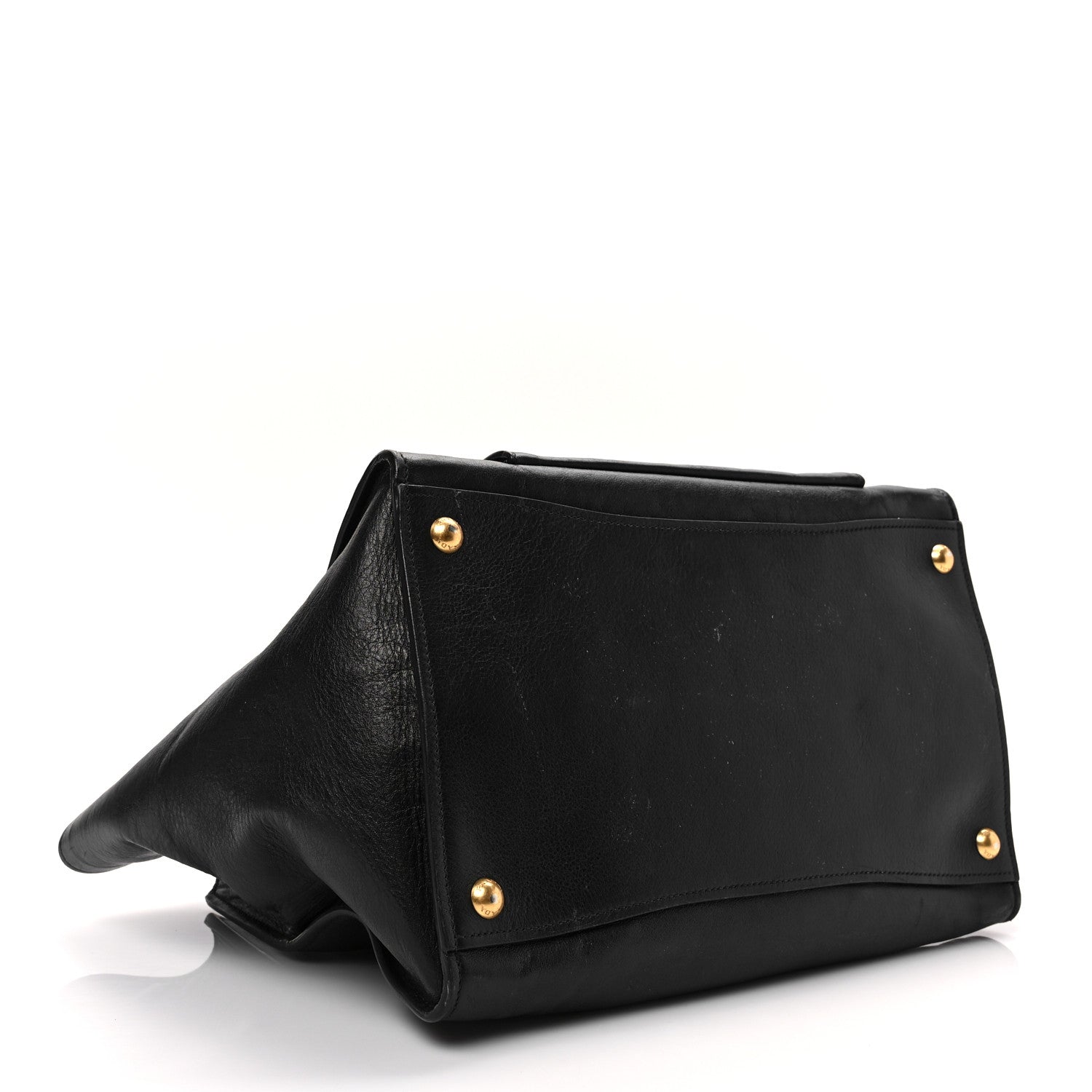 Prada City Calf Front Pocket Tote Black 3 of 7