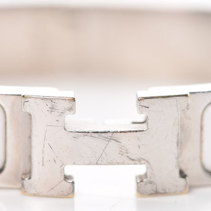 Hermes Enamel Narrow Clic Clac H Bracelet PM White 7 of 14