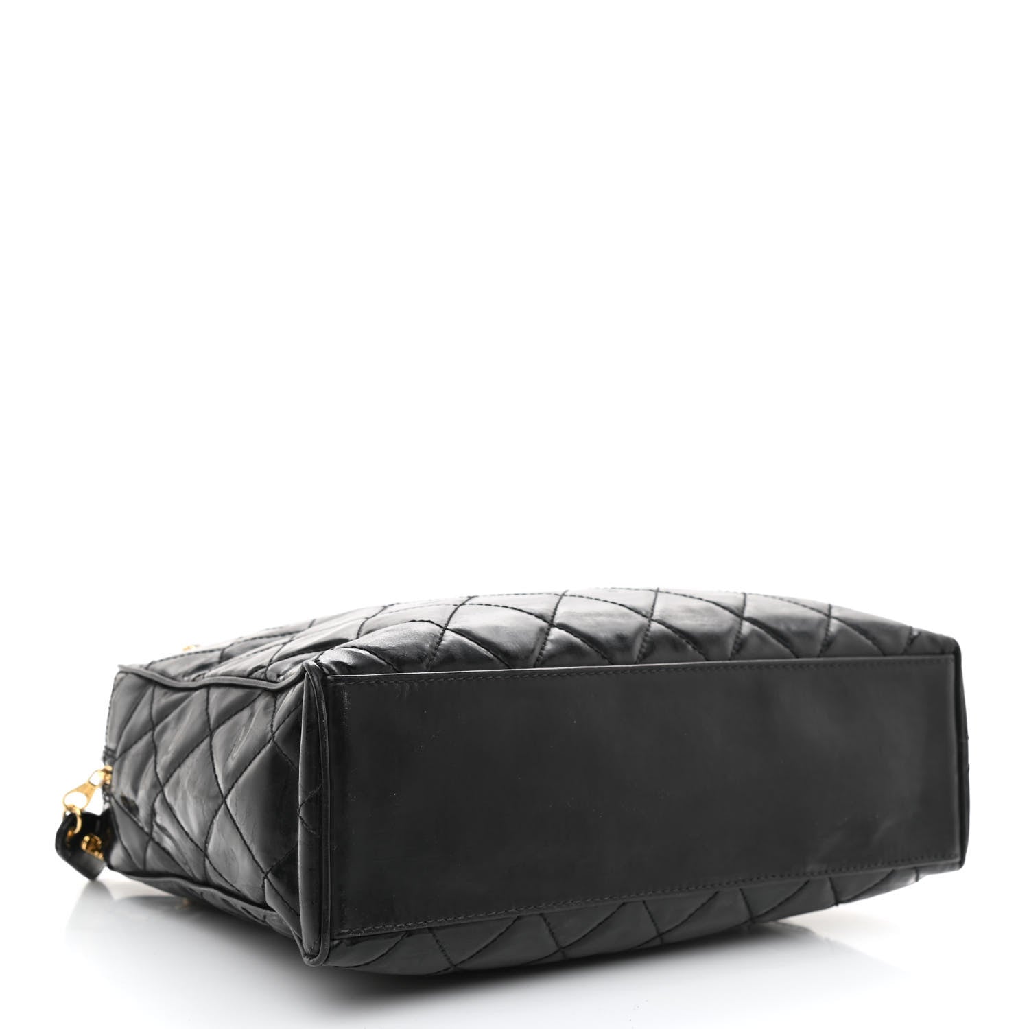 Chanel Patent Quilted Shoulder Bag Black 4 of 10