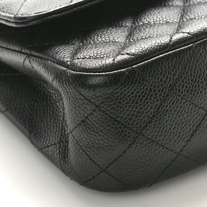 Chanel Caviar Quilted Medium Double Flap Black 9 of 10