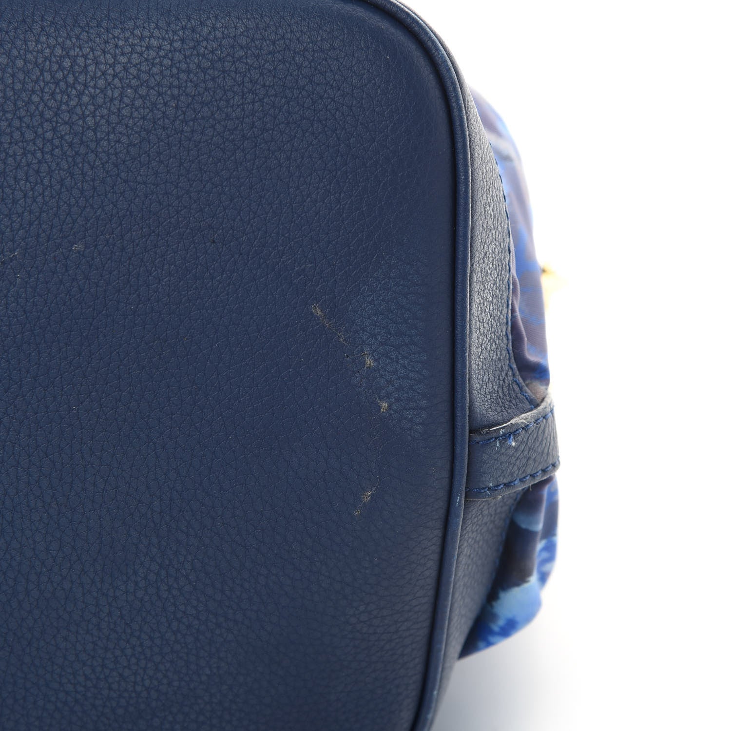 Louis Vuitton Nylon Monogram Ikat Noefull MM Grand Blue 13 of 22