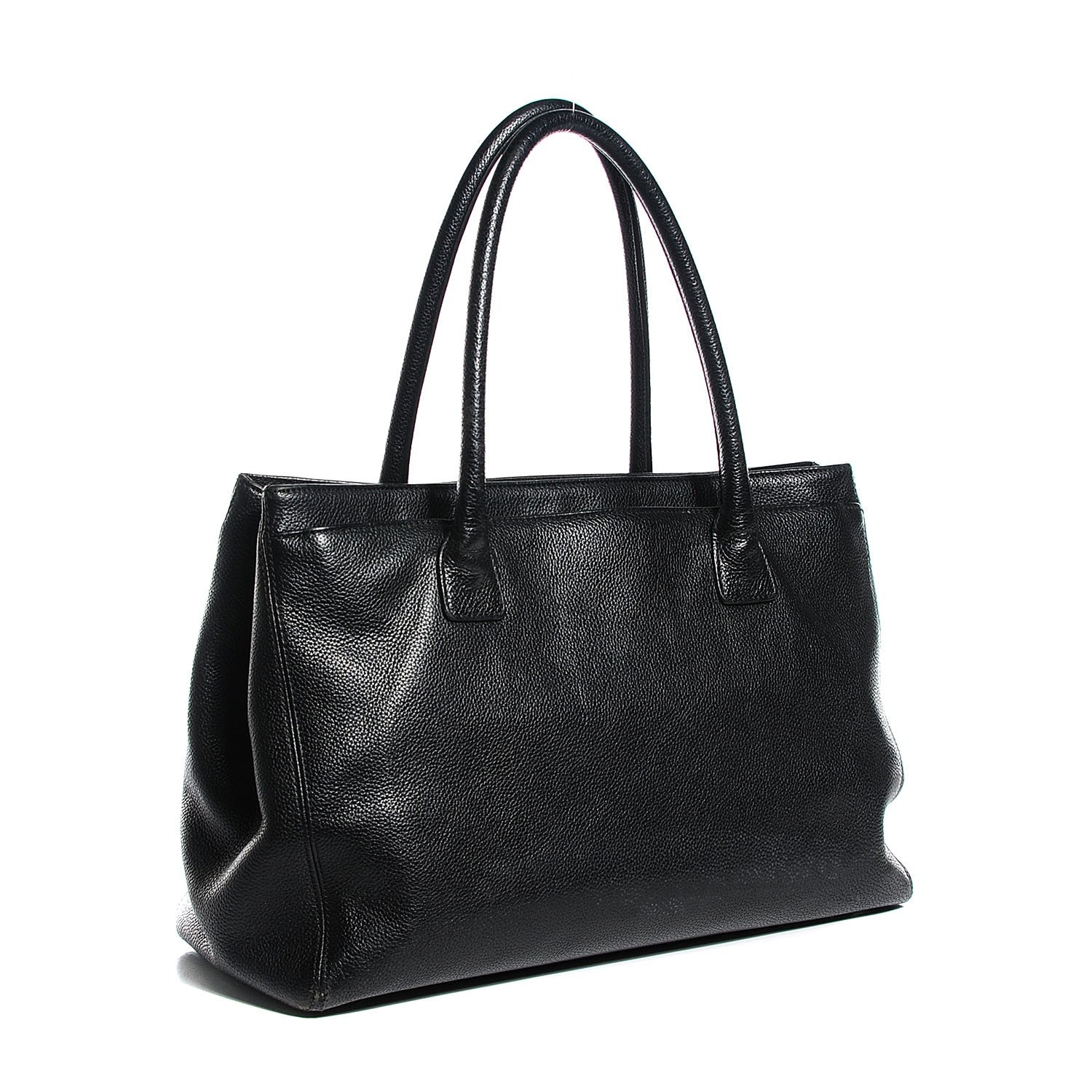 Chanel Calfskin Cerf Executive Shopper Tote Black 3 of 7