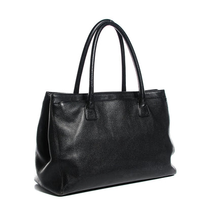 Chanel Calfskin Cerf Executive Shopper Tote Black 3 of 7