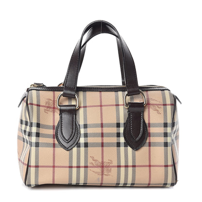 Burberry Haymarket Check Small Chester Bowling Bag Chocolate 1 of 8