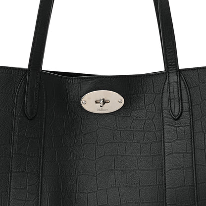 Mulberry Crocodile Embossed Bayswater Tote Black 8 of 10